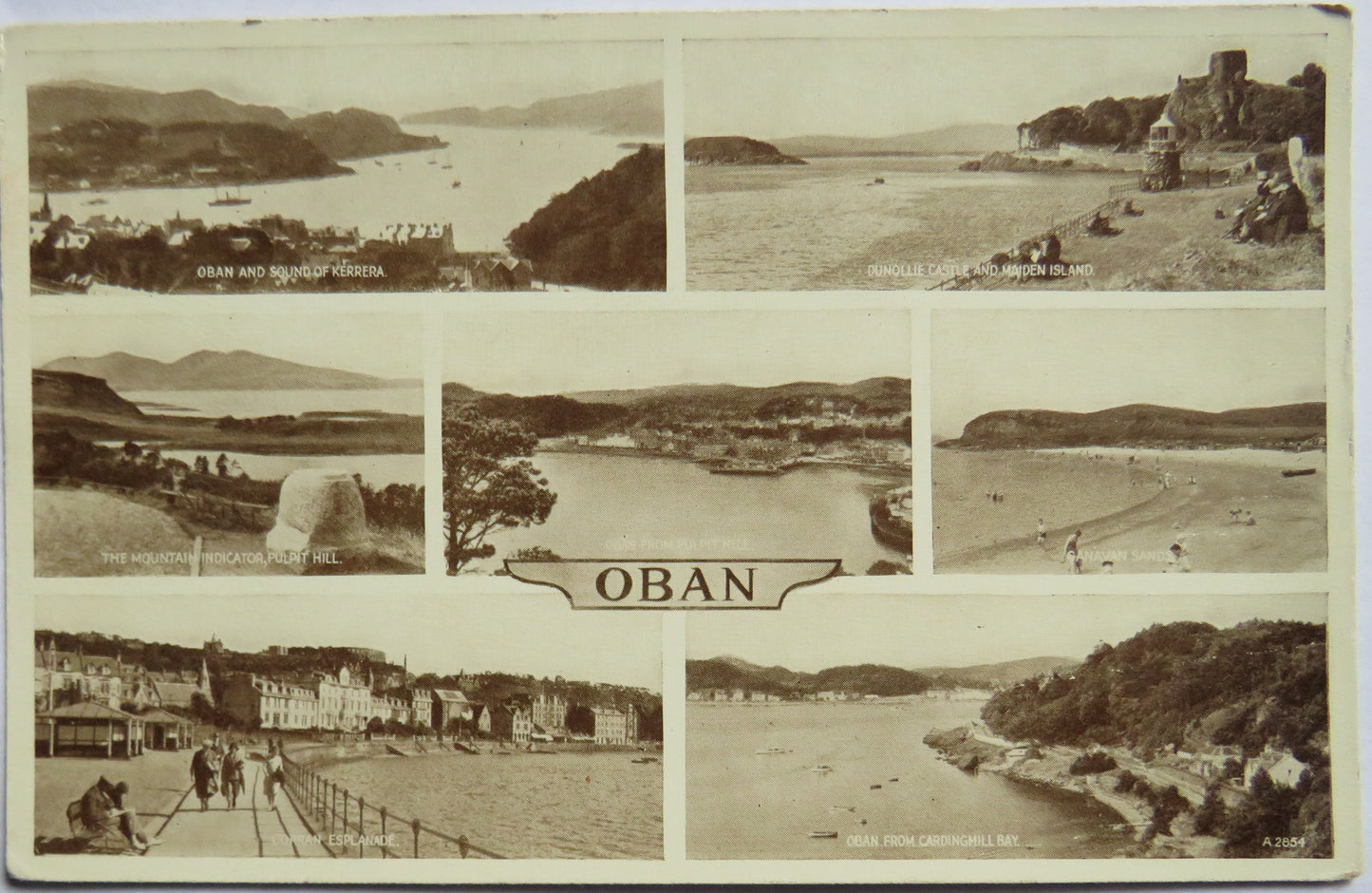 Vintage Postcard of Oban, Multiview Postcard