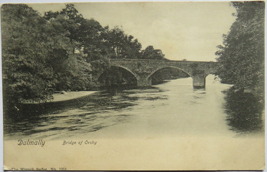 Vintage Postcard of Dalmally Bridge of Orchy 1910