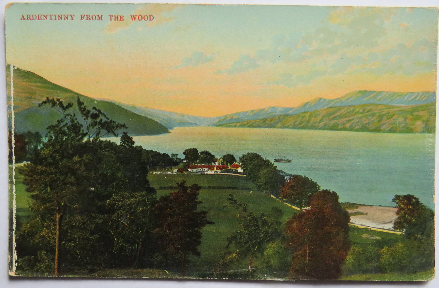 Vintage Postcard of Ardentinny from the Wood