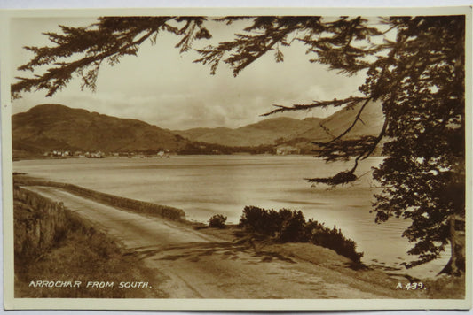 Vintage Postcard of Arrochar From South