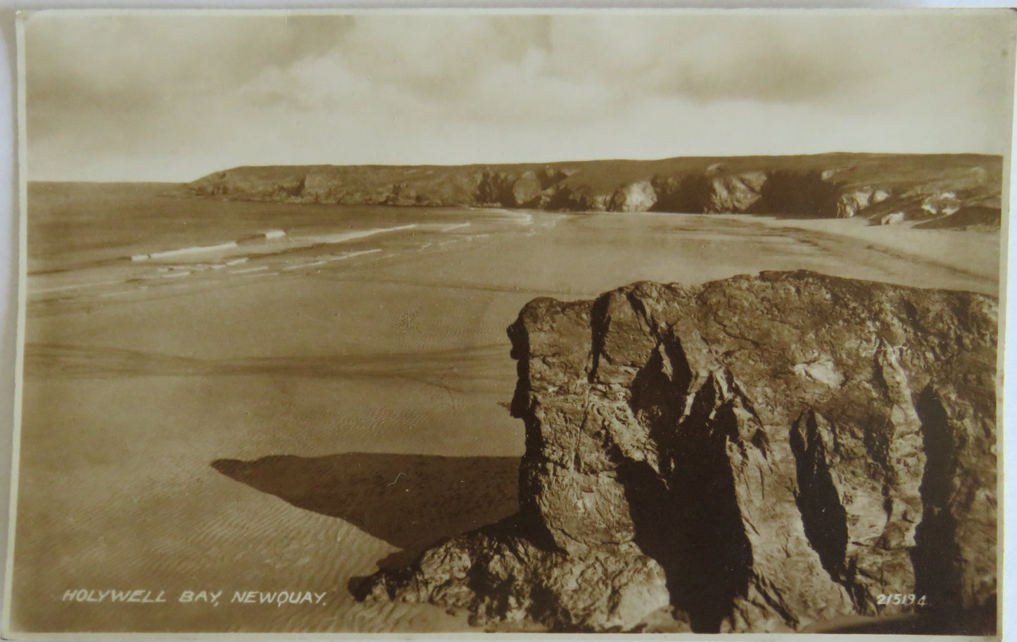 Vintage Postcard of Holywell Bay Newquay