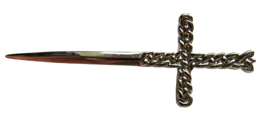 Scottish Kilt Pin In Sword Style With Celtic Decoration
