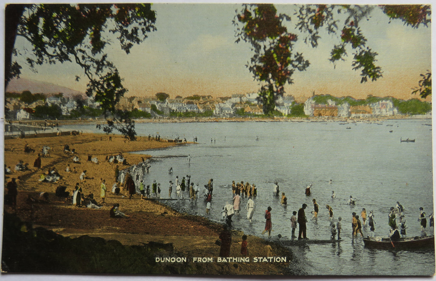 Vintage Postcard of Dunoon From Bathing Station