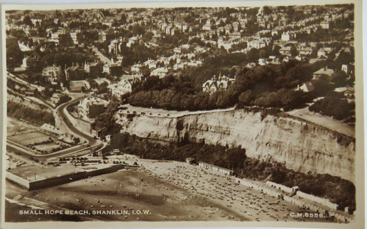 Vintage Postcard of Small Hope Beach, Shanklin I.O.W
