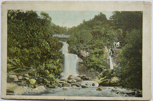 Vintage Postcard of Inversnaid Falls, Loch Lomond