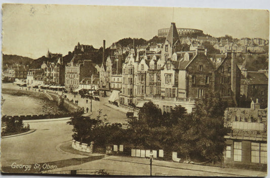 Vintage Postcard of George St. Oban