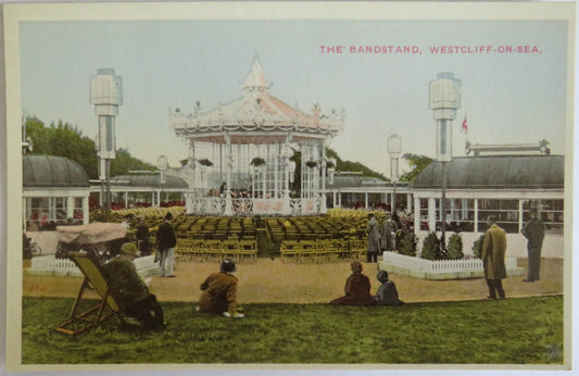 Vintage Postcard of The Bandstand, Westcliff-On-Sea