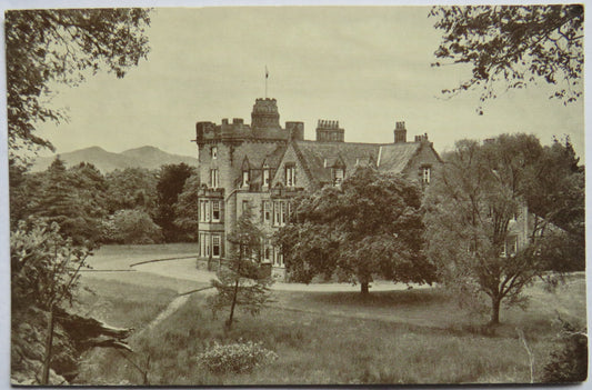Vintage Postcard of Isle of Eriska Hotel, by Connel, Argyll