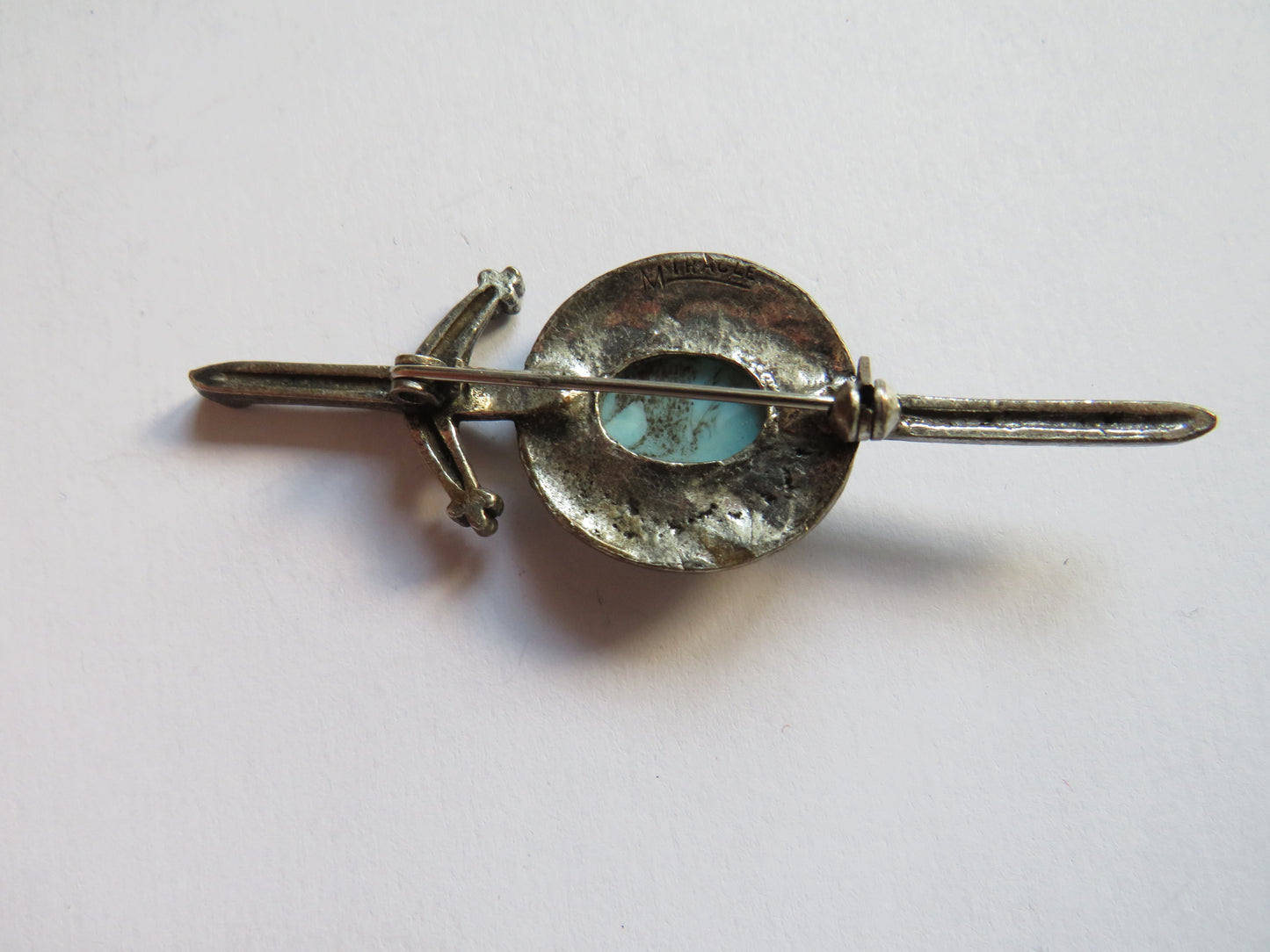Vintage Scottish Sword & Shield Kilt Pin By Miracle