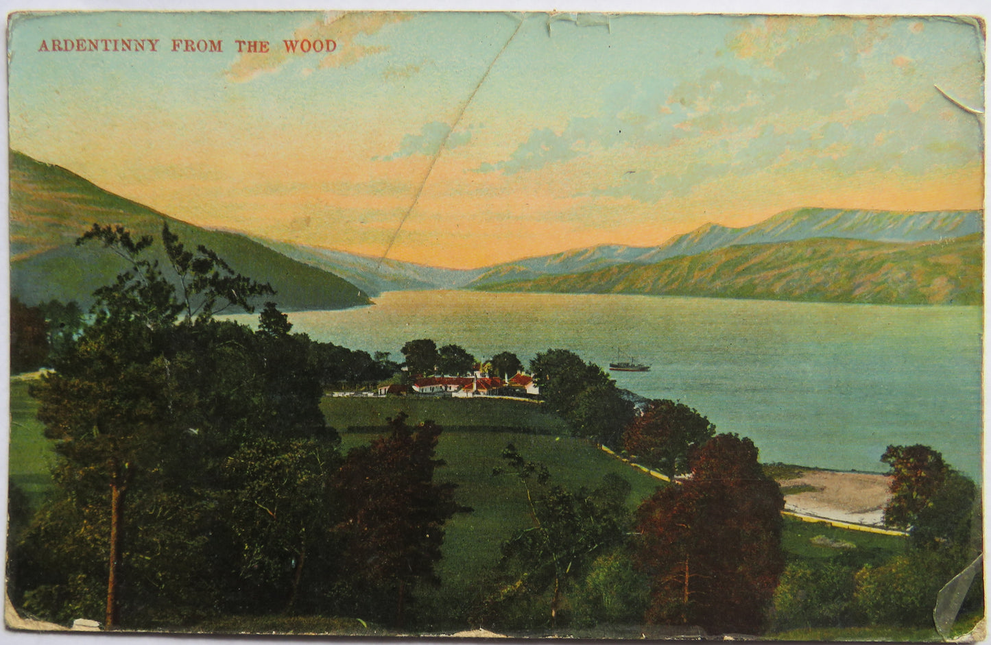 Vintage Postcard of Ardentinny From The Wood