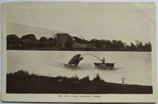 Vintage Postcard of The Loch Leven Angler's Dream, 1912