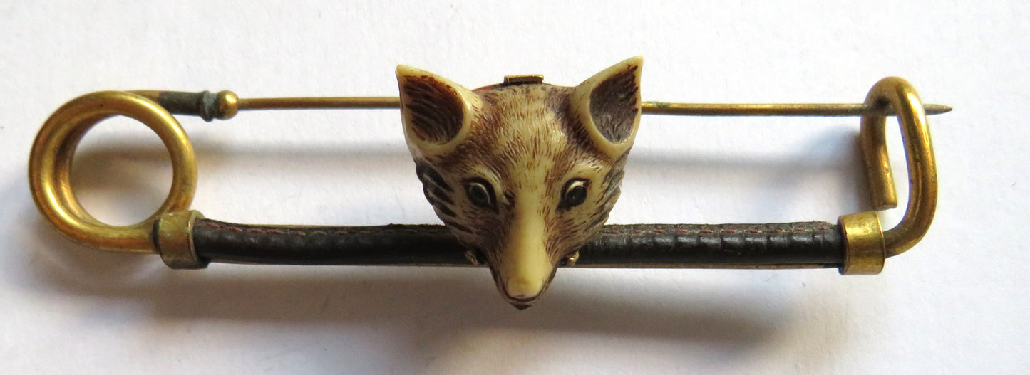 Vintage Fox Head / Hunting Pin / Brooch
