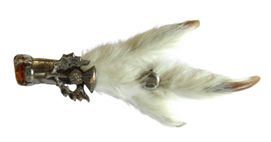Vintage Scottish Thistle Grouse Foot Brooch