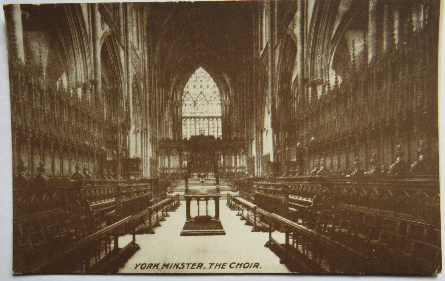 Vintage Postcard of York Minster, The Choir
