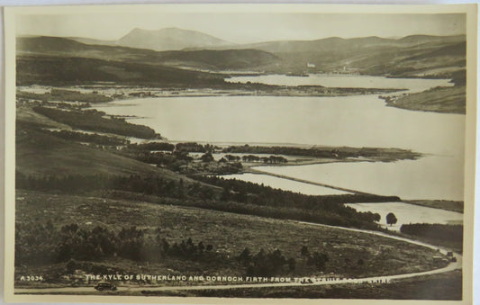 Vintage Postcard of The Kyle of Sutherland and Dornoch Firth