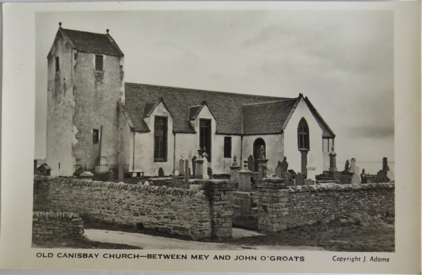 Vintage Postcard of Old Canisbay Church - Between Mey and John O'Groats