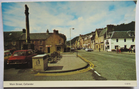 Vintage Postcard of Main Street, Callander