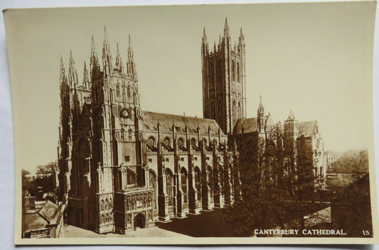 Vintage Postcard of Canterbury Cathedral