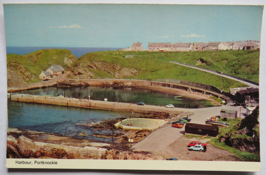 Vintage Postcard of Harbour, Portknockie