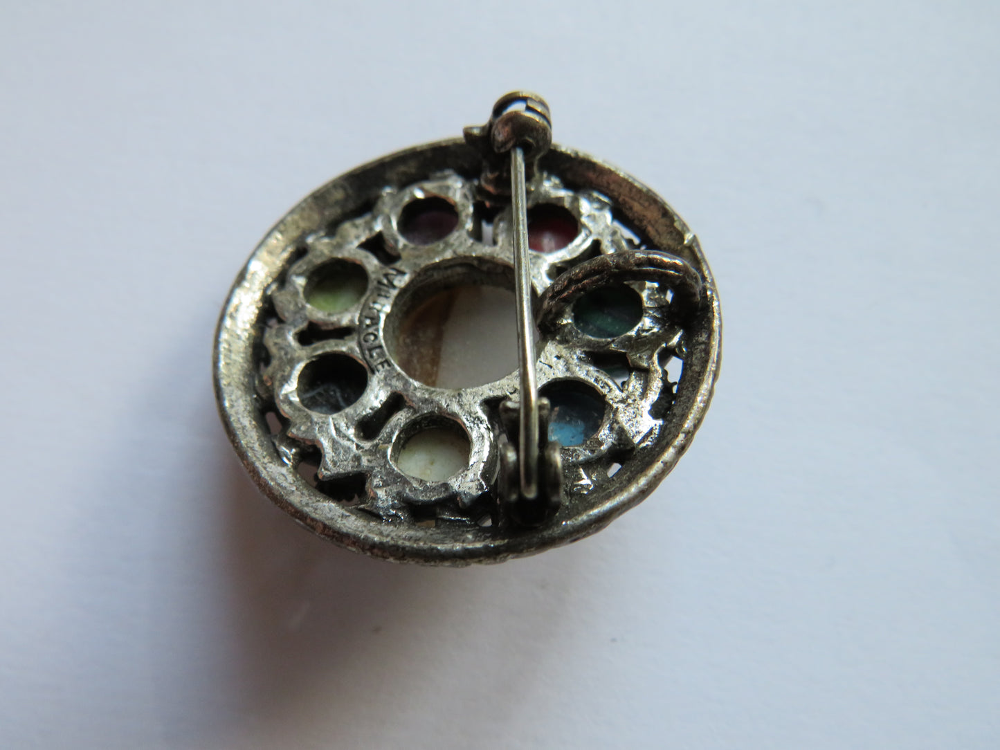 Vintage Scottish Agate Brooch By Miracle