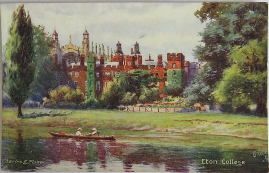 Vintage Postcard of Eton College