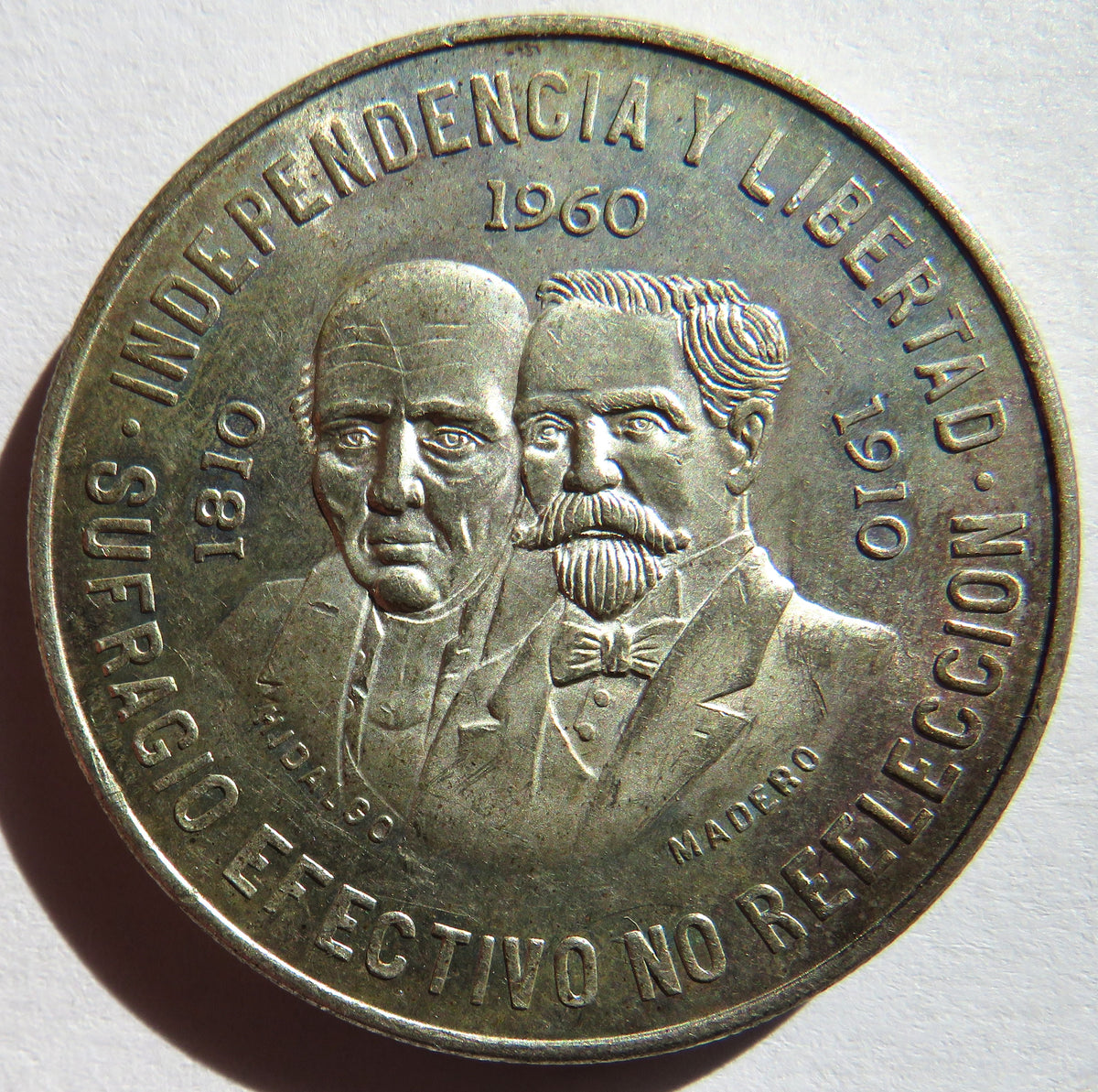 1960 Mexico Silver 10 Pesos Coin
