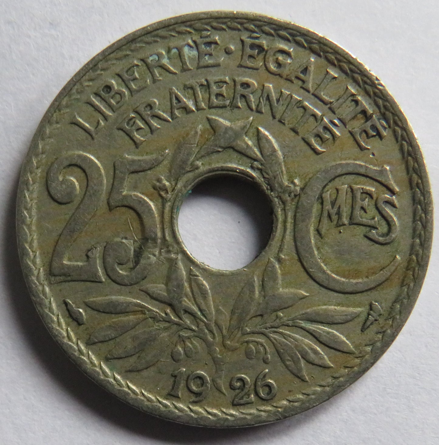 1926 France 25 Centimes Coin