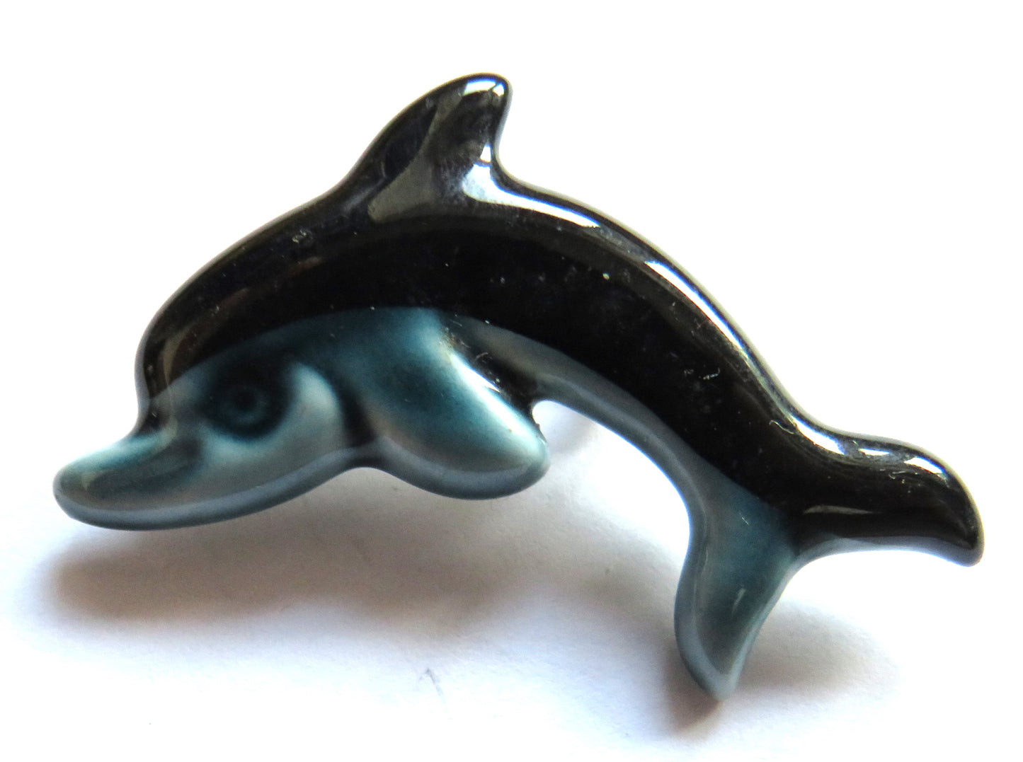 Ceramic Brooch In Shape of a Dolphin