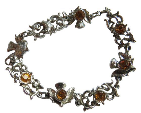 Vintage Scottish Thistle Bracelet In The Style of Miracle