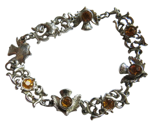 Vintage Scottish Thistle Bracelet In The Style of Miracle