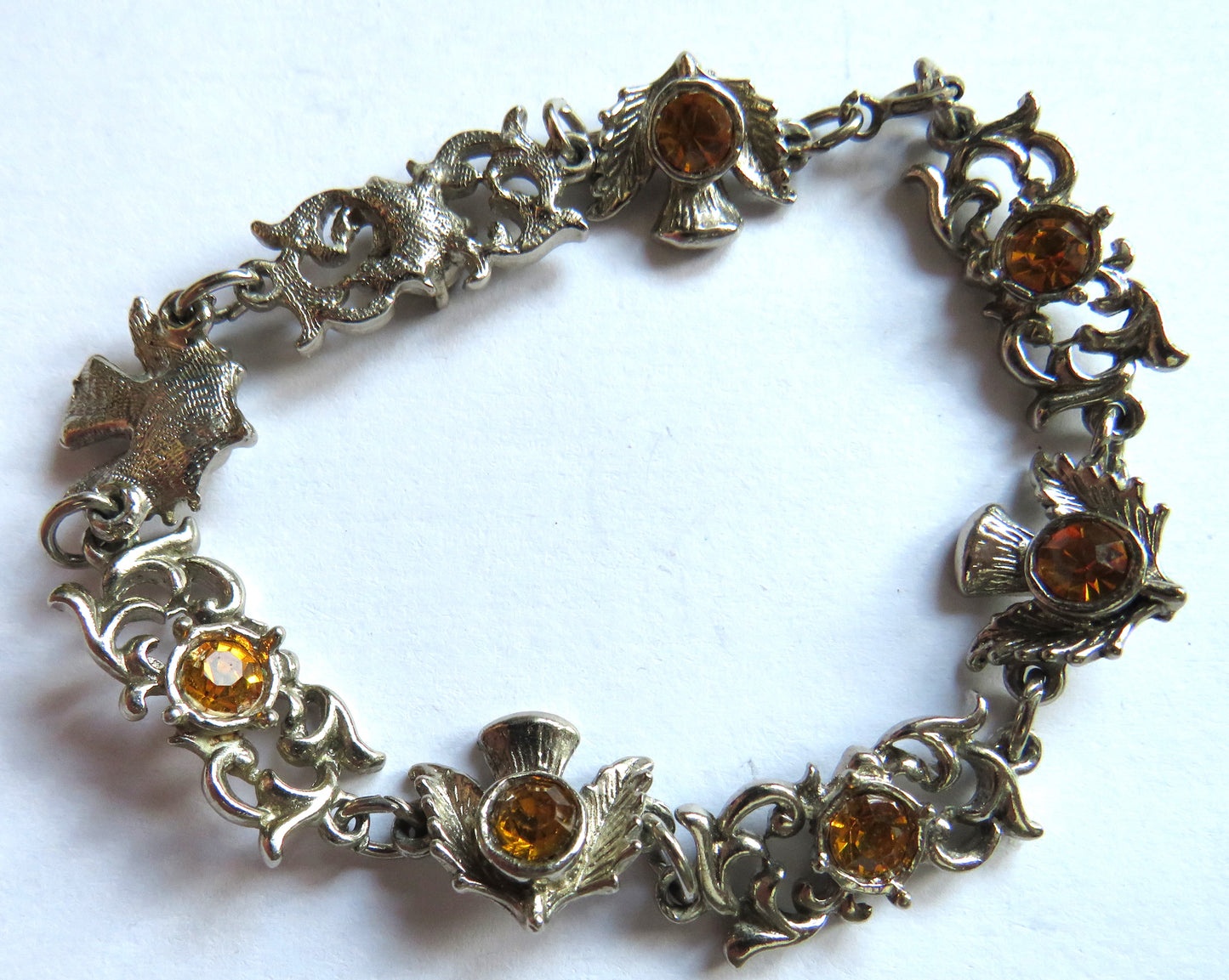 Vintage Scottish Thistle Bracelet In The Style of Miracle