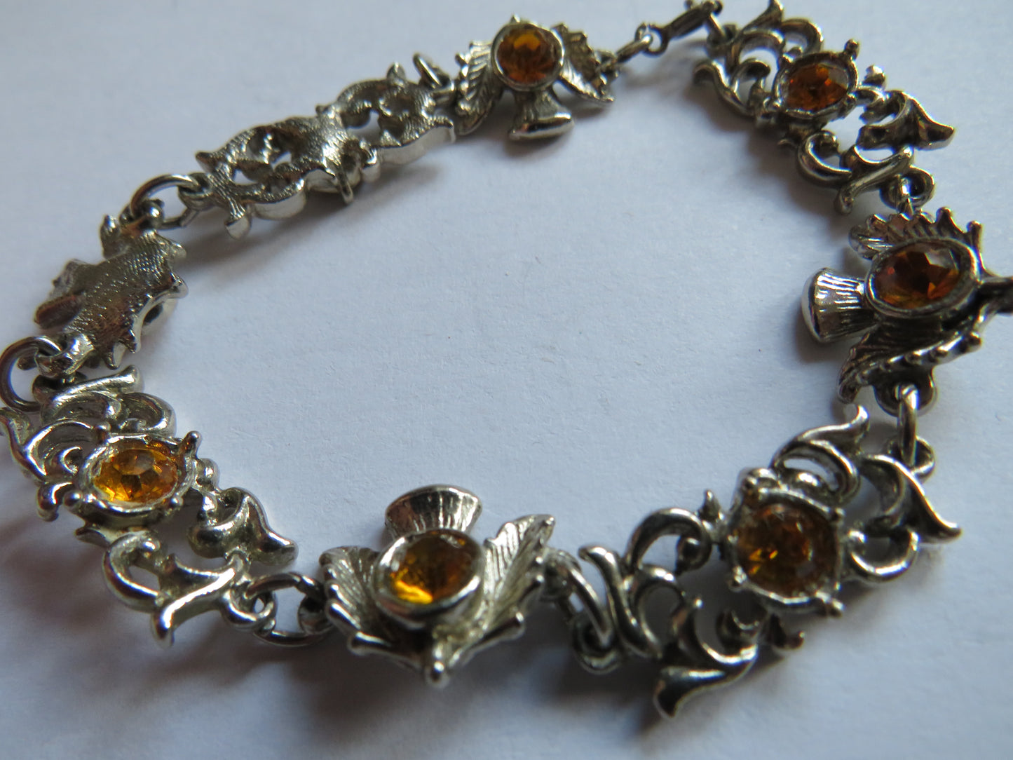 Vintage Scottish Thistle Bracelet In The Style of Miracle
