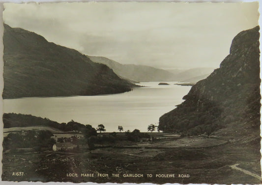 Vintage Postcard of Loch Maree From The Gairloch To Poolewe Road