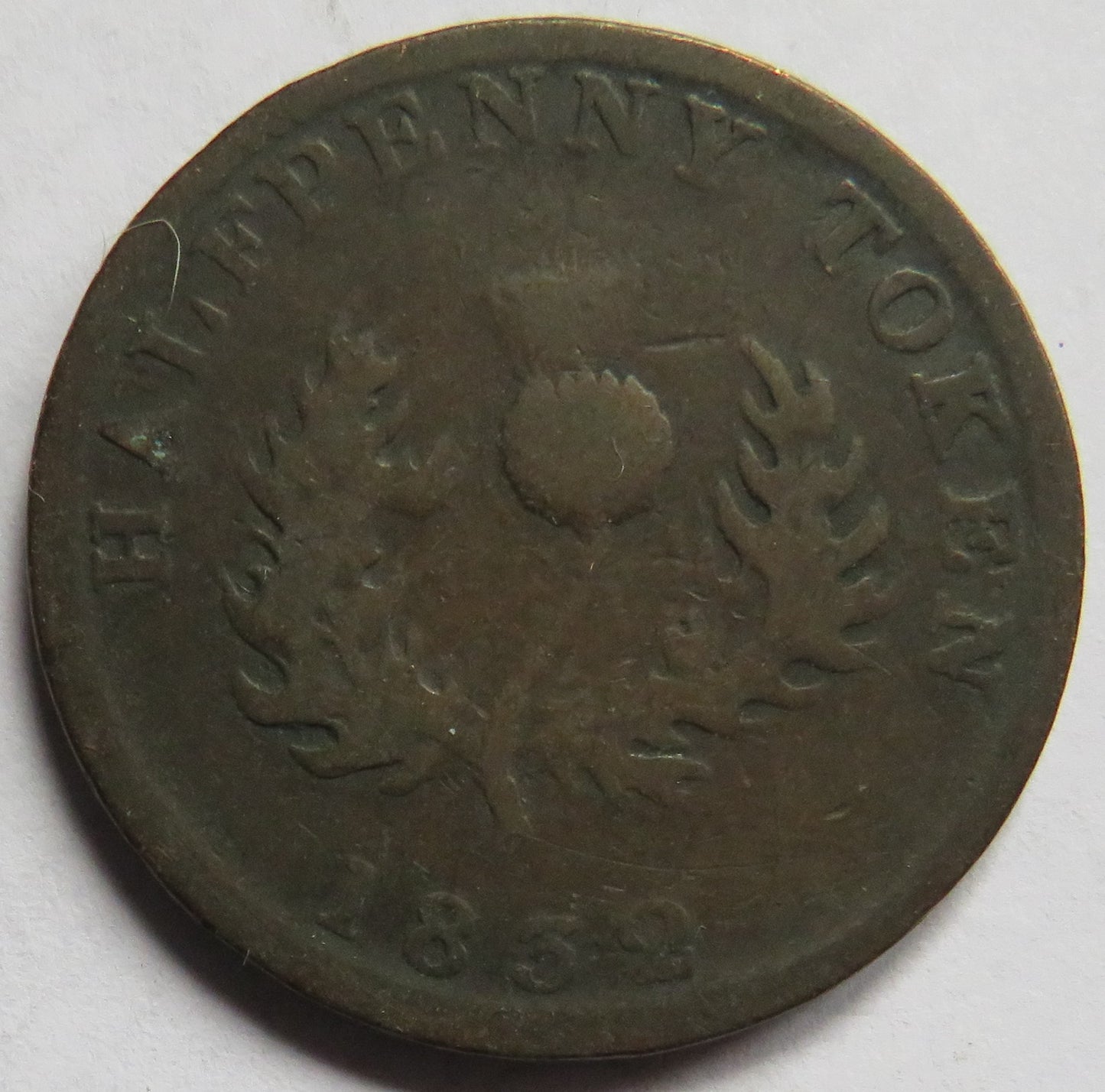 1832 Nova Scotia Halfpenny Token