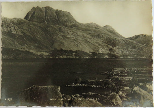 Vintage Postcard of Loch Maree and Slioch, Ross-Shire