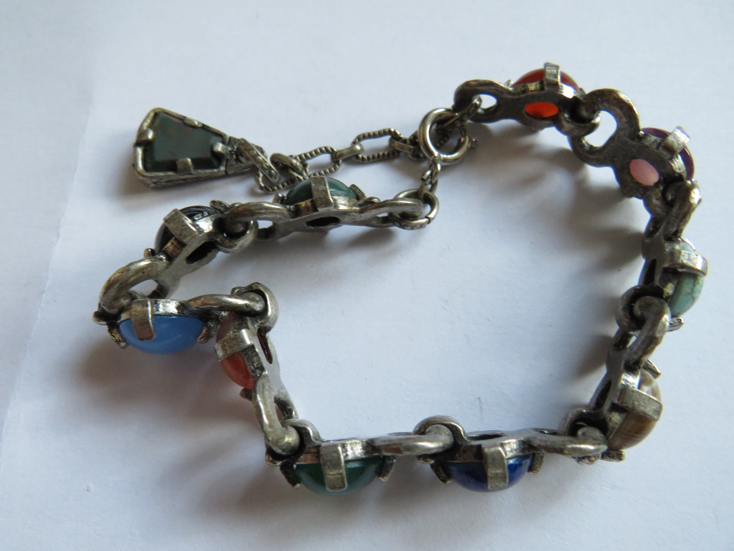 Vintage Scottish Agate Bracelet In The Style of Miracle