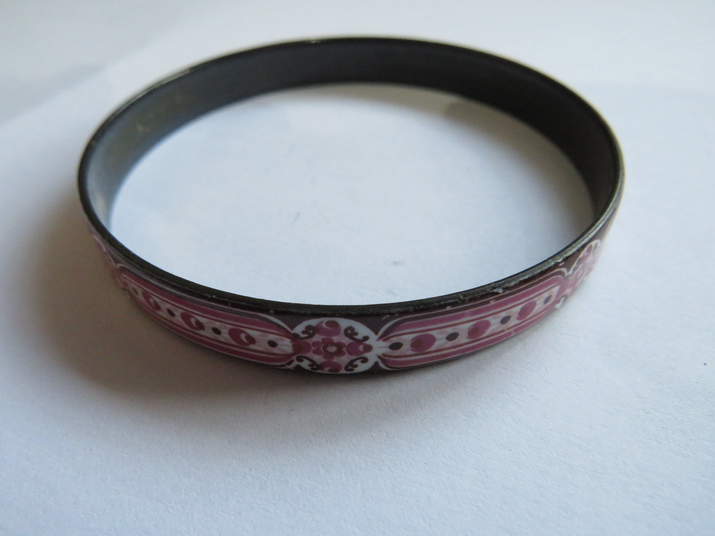 Vintage Ladies Enamelled Bangle By Michaela Frey