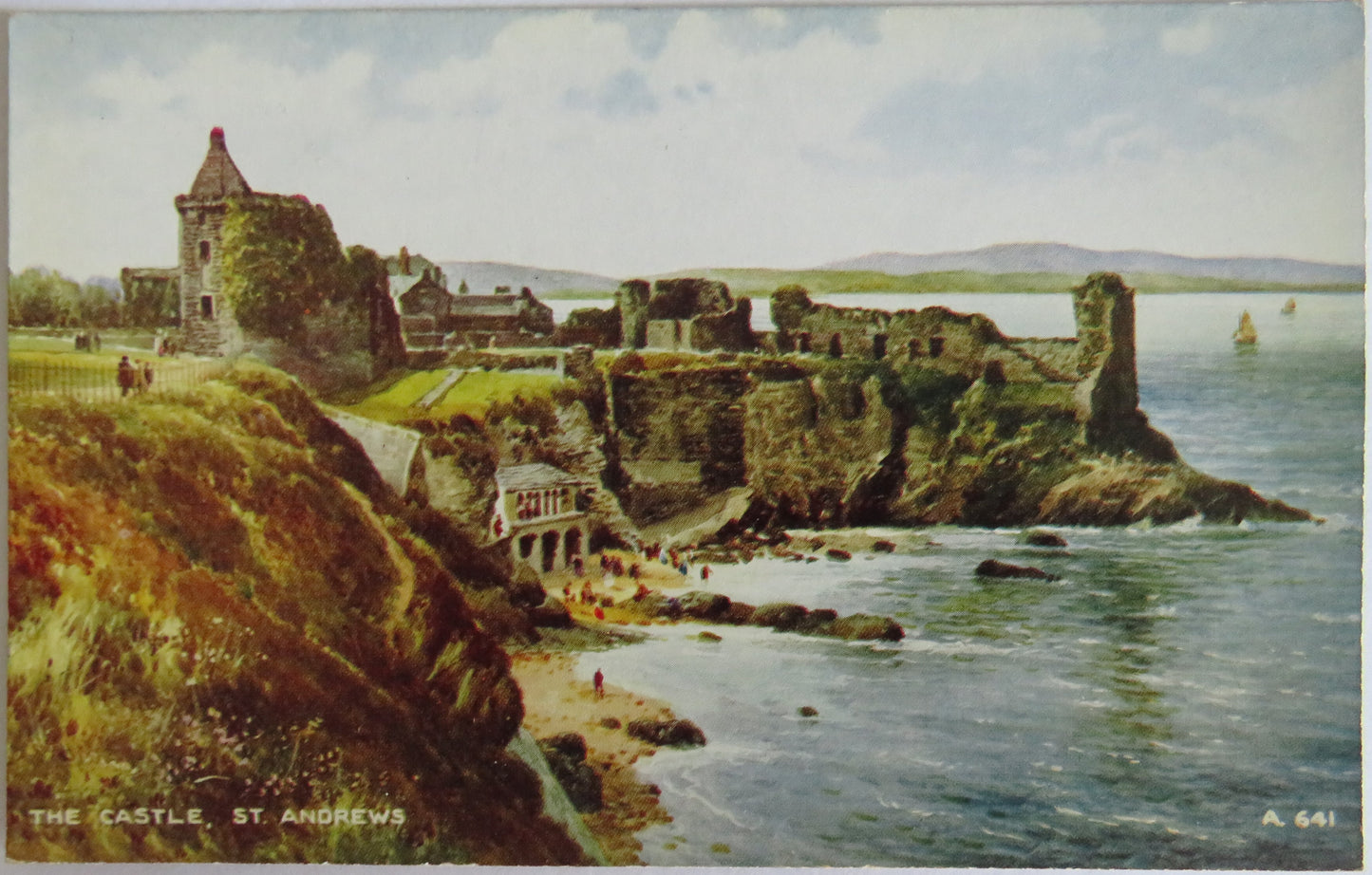 Vintage Postcard of The Castle, St Andrews