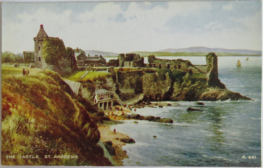 Vintage Postcard of The Castle, St Andrews