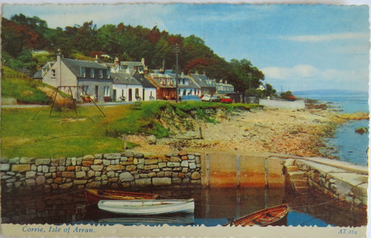 Vintage Postcard of Corrie, Isle of Arran