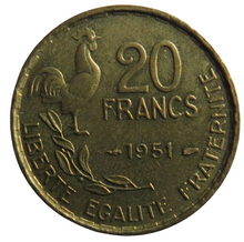 Load image into Gallery viewer, 1951 France 20 Francs Coin In Higher Grade
