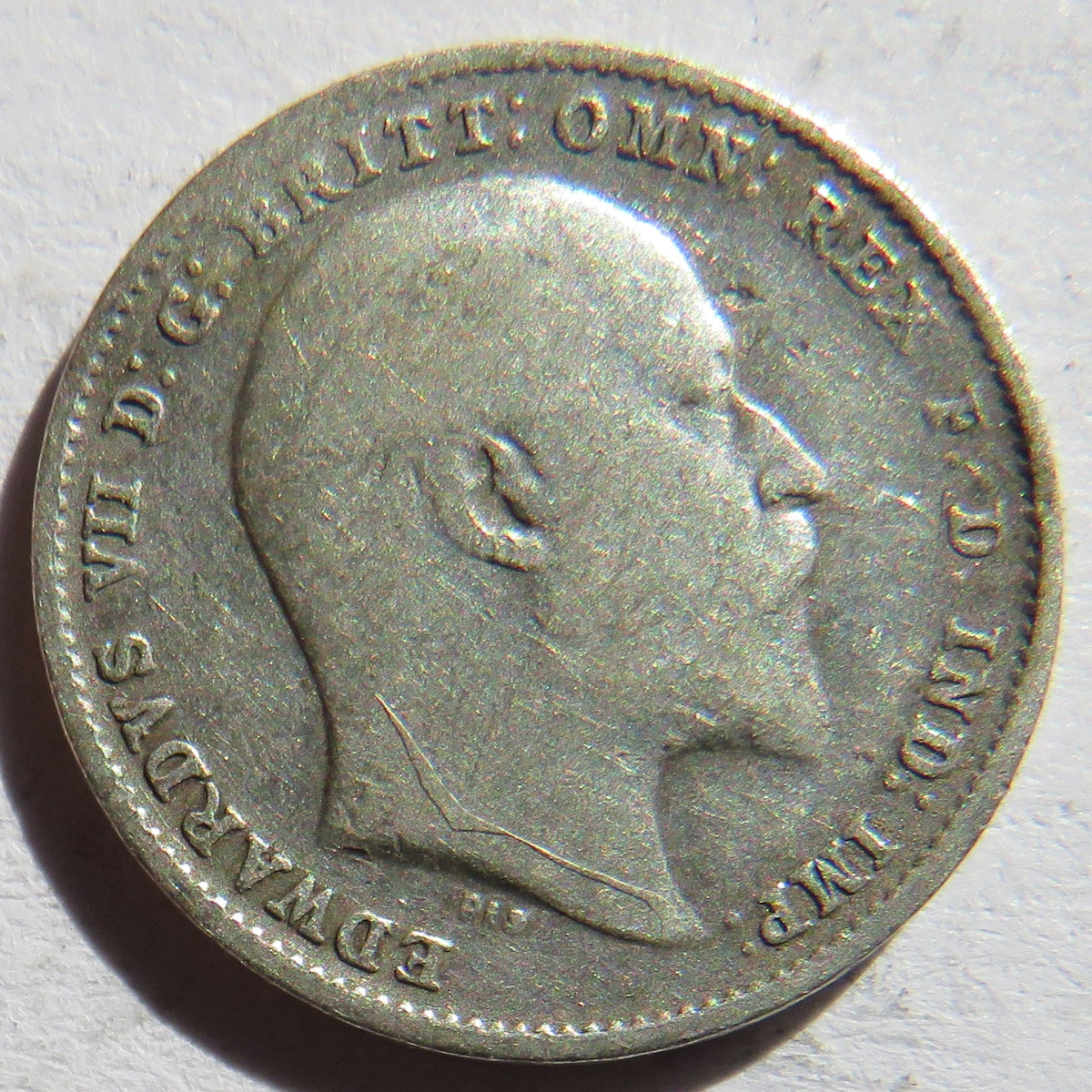 1910 King Edward VII Silver Threepence Coin - Great Britain