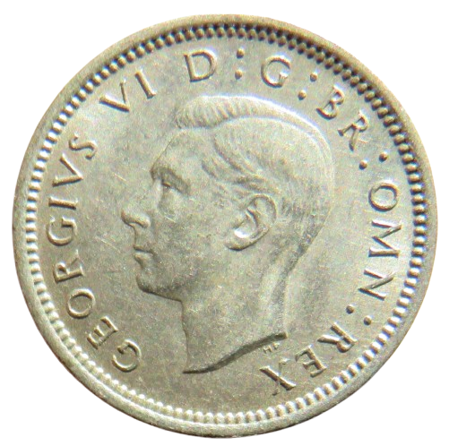 1941 King George VI Silver Threepence Coin In Better Grade - Great Britain