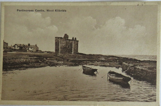 Vintage Postcard Of Portincross Castle, West Kilbride