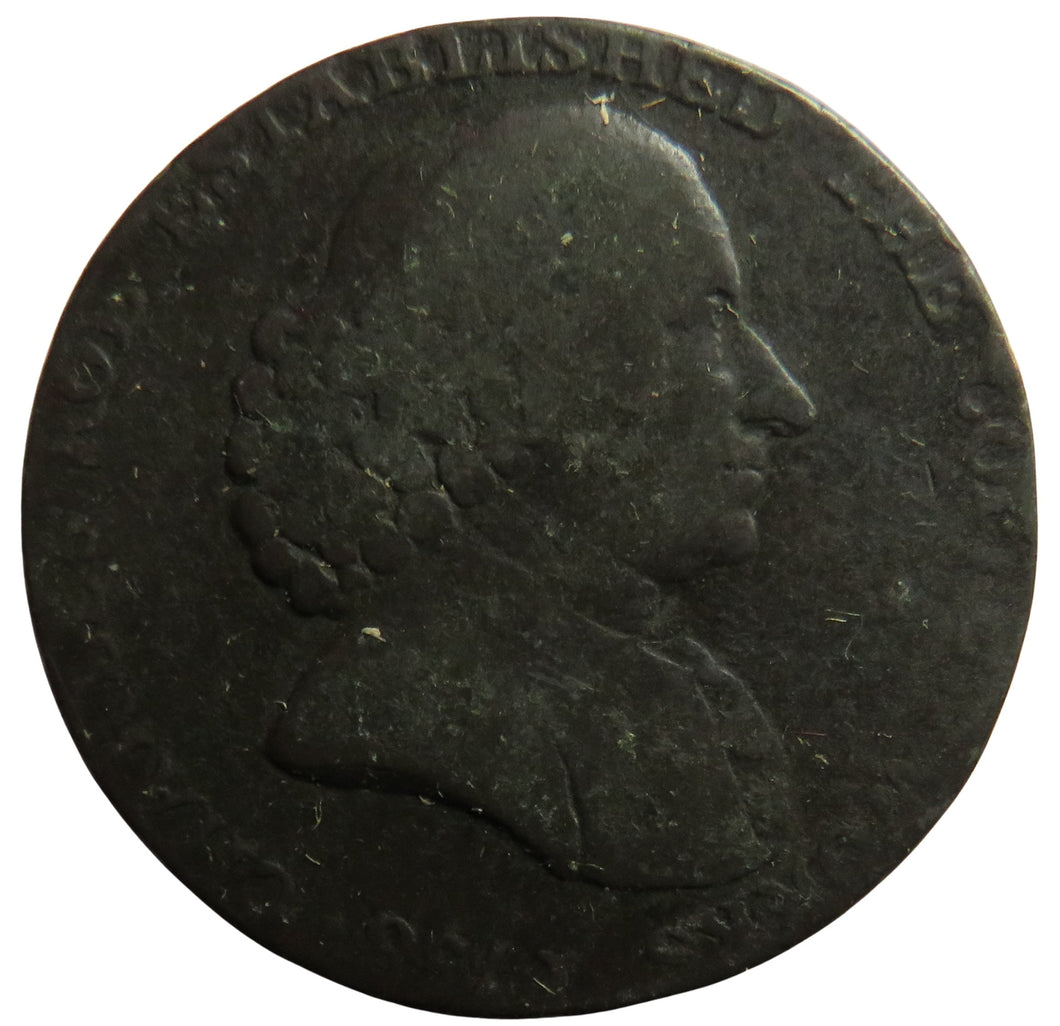 1791 Macclesfield Halfpenny Token - Charles Roe