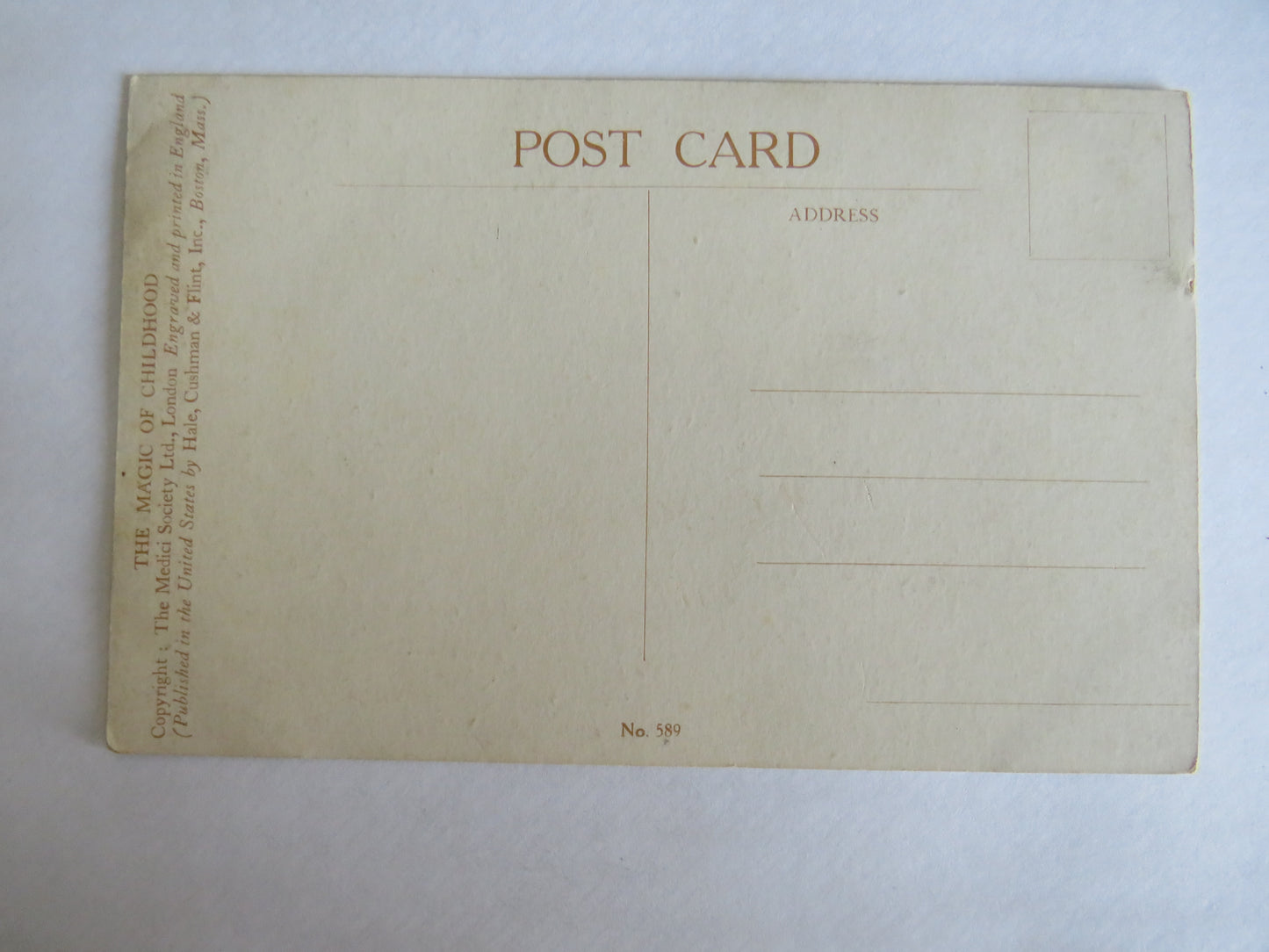 Vintage Postcard Of "Magic Music" The Magic of Childhood