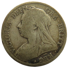 Load image into Gallery viewer, 1899 Queen Victoria Silver Halfcrown Coin - Great Britain
