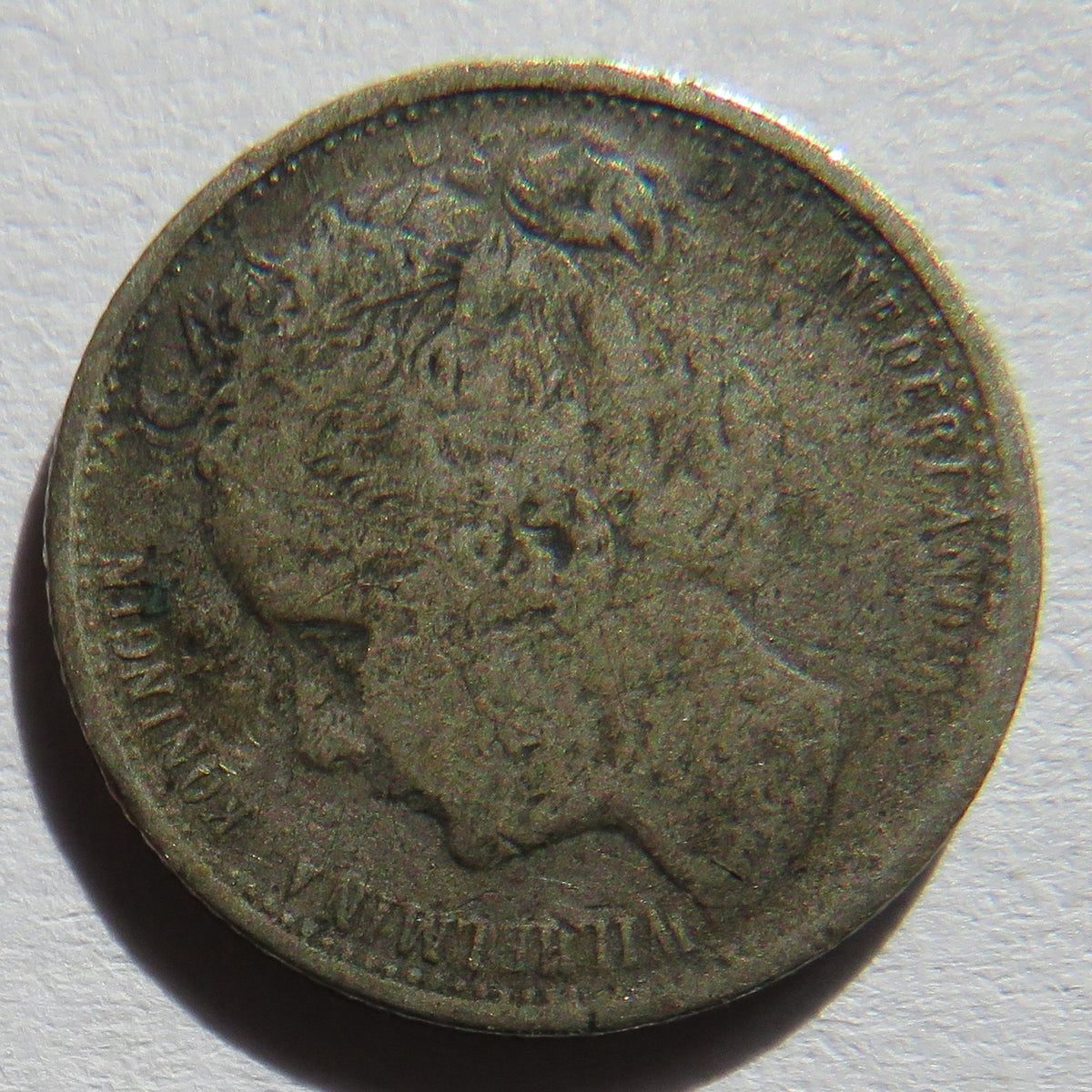 1903 Netherlands Silver 10 Cents Coin
