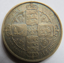 Load image into Gallery viewer, 1881 Queen Victoria Silver Gothic Florin Coin - Great Britain
