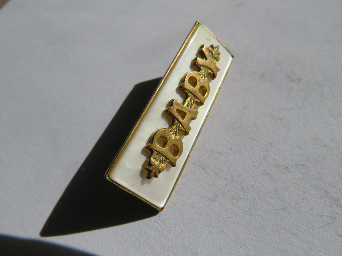 Antique "Baby" Brooch In Mother of Pearl